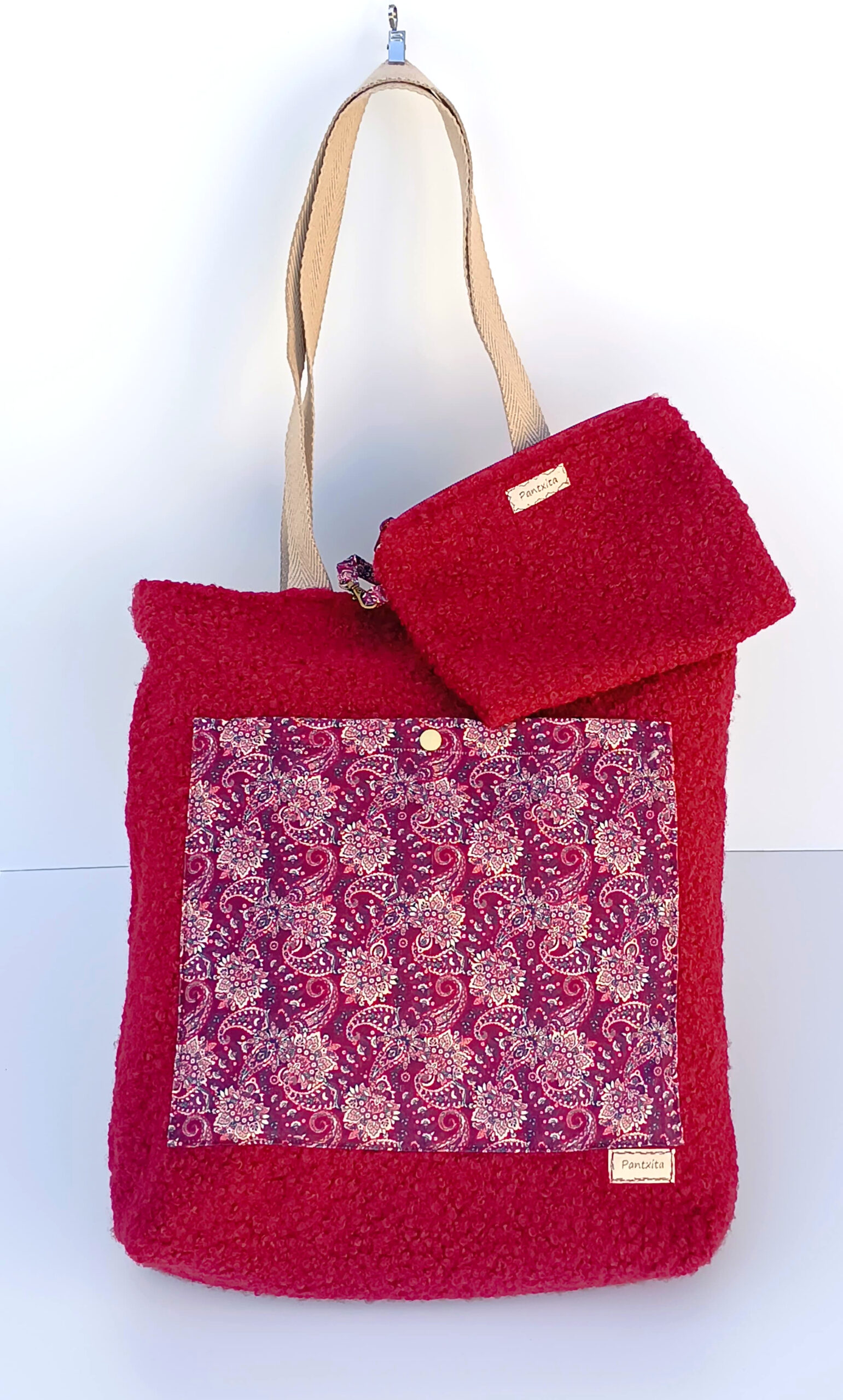 bolso borrego rojo (1) 1